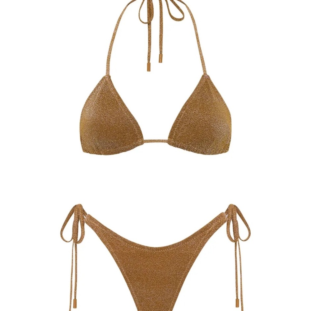 Triangl Swimwear Tan Bikini Set Minimalist Design